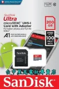 缺貨【NS週邊】SanDisk 任天堂 Switch 200GB 200G 記憶卡 MICRO SDXC【台中星光電玩】