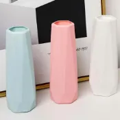 (店+)六角口防摔塑膠花瓶 (塑膠花瓶 防摔花瓶 花器 花盆 器皿 插花瓶 盆栽 桌面擺飾 居家裝飾)