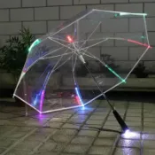 協貿國際日用品生活5館 包郵新款公主雨傘創意個性時尚雨傘LED發光透明雨傘男女生晴雨傘