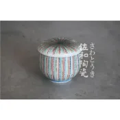 (店+)+佐和陶瓷餐具批發+【 XL12036-9	彩十草附蓋盅-日本製】蒸蛋盅 茶碗蒸 附蓋杯 附蓋盅 日式餐具