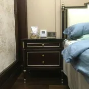 【嚴選好物】美式新古典床頭櫃三抽屜櫃床頭儲物櫃邊櫃