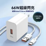 常鴻萬貨行 【120W超級閃充】華為充電器 快充頭 充電頭 數據線 充電套裝 榮耀手機快充 66W/120W兼容 Type-C接口 多協議快充 出行必備