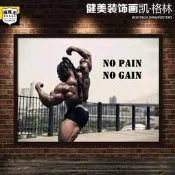 健美裝飾畫健身房帶框掛畫奧賽先生海報肌肉勵志凱格林羅尼海報