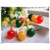☆荳荳龍~DIY手作黏土☆ 仿真甜點 櫻桃/ 迷你櫻桃 4入$20