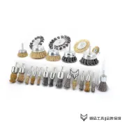 6mm柄 帶柄齊頭刷 筆型刷 平型刷 鋼絲輪 拋光刷 不鏽鋼刷 鋼絲刷 除鏽用 除銹 工業用鋼