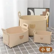 【松果購物】(台中 可愛小舖)小熊毛氈收納籃【小號】收納籃 置物籃 籃子 手提收納籃 毛氈收納籃 衣物收納 車用收納