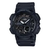 【CASIO卡西歐】多元STANDARD雙顯系列/AEQ-110W-1B