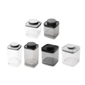 ANKOMN 真空保鮮盒 600ml/1200ml/2400ml 透明/半透明黑【甜蜜家族】