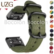 帆布尼龍錶帶適用於 Garmin Fenix 7 6X 6S 6 Pro 5X 5 5S 3HR 運動錶帶適用於 Gar