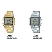 (店+)【CASIO 卡西歐】[幸福時刻]CASIO卡西歐復刻版復古潮流錶方型數位電子錶中性男女可戴DB-360G-9A DB-360-1A