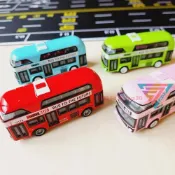 (店+)『雙層巴士 合金車』模型車 交通車 玩具車 超跑 小汽車 滑行車 機器人 樂高 兒童玩具 公車 巴士 迴力車