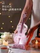 【品質認證 免運】女生飄雪擺件藍牙小提琴音樂盒八音盒生日禮物女孩兒童水晶球高階