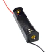 電池盒4號單槽 單節電池座4號1節電池盒 AAA 1.5V 帶線無蓋無開關 台灣現貨【DX307】