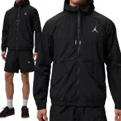 【NIKE 耐吉】As M J Utility Woven Jacket 男款 黑色 拉鍊 連帽 外套 IW1901-010