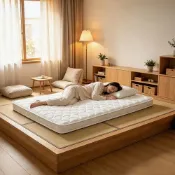 (店+)【BUJI】5尺雙人/加大雙人薄款彈簧床墊12cm 獨立筒床墊 折疊床墊 彈簧床墊 透氣床墊 乳膠獨立筒床墊 可折疊記憶床墊