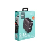 (店+)【RONEVER】DE017 2.4A USB雙孔充電器 智慧晶片分流 快速充電 國家檢驗合格