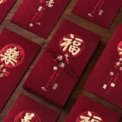 店家嚴選 ⑦天鑒賞✅新款復古新年紅包個性創意磨砂燙金春節紅包袋高檔加厚福字利是封