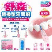 台灣製造 舒森【替換型】牙間刷 三種規格 綜合-0.25mm -0.28mm-0.32mm 10支裝