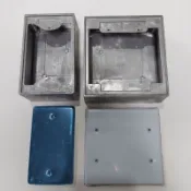 【蓋板附螺絲 現貨】鋁盒＆不鏽鋼蓋板 單聯 雙聯 鋁明盒 鋁接線盒 白鐵蓋板 雙聯白鐵蓋板 鐵蓋板 蓋片 一聯 二聯