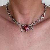 Love吊墜鈦鋼項鍊時尚嘻哈復古個性配飾