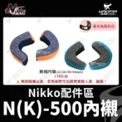Nikko安全帽 NK-500 兩頰內襯 耳襯 三角 原廠配件 兩頰海綿 NK500 N500 耀瑪騎士