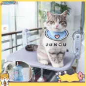 🐶寵物馆🐶貓窗邊吊床 貓窩 貓咪床 吊床 可折疊收納貓吊床 三種尺寸吸盤貓吊床 大小貓曬太陽 替換吊床套qwe