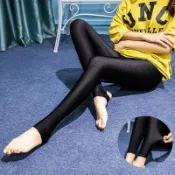 高品質 【2條裝】外穿打底褲大碼彈力光澤褲踩腳顯瘦鉛筆褲女九分瘦腿褲