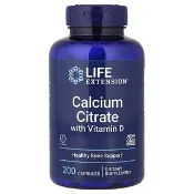 【iHerb】Life Extension, 檸檬酸鈣 + 維生素 D 片，200 粒膠囊