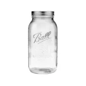 (店+)【Ball 梅森】Ball Mason Jar 64oz/1900ml 寬口刻度款 梅森罐/玻璃瓶/梅森瓶/儲物罐/廚房用品/密封罐/收納