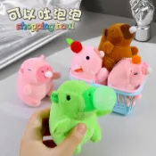 Fanxing批發 可愛吐泡泡卡皮巴拉毛絨玩具網紅水豚抓娃娃機公仔鑰匙扣玩偶吊飾
