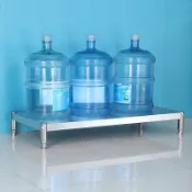 設彩品牌旗艦店 電磁爐架 瓦斯爐蓋板 隔熱架 大號不鏽鋼置物架一層落地架防潮墊高支架廚房電磁爐架灶台隔層架『FY03221』