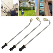高壓清洗機天溝清潔器附件,用於 Karcher K2 K3 K4 K5 K6 K7 的不銹鋼斜角延長棒更換,4000PS