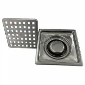 (店+)【蝴蝶衛浴】台製 10x10存水型地排 2吋.防臭落水頭.地板落水頭