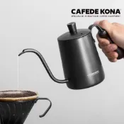 【沐湛伍零貳】CAFEDE KONA 鶴嘴木柄手沖壺/掛耳壺 360ml 單杯容量適中 極細嘴
