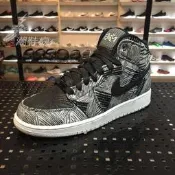 {潮鞋瘋} NIKE AIR JORDAN 1 RETRO BHM GS 30周年 黑人月 女段  739640-110