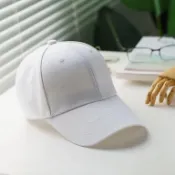 ✨臺灣出貨✨春夏秋韓版男女百搭棒球帽純白色光板四季鴨舌帽