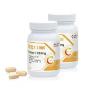 【全聯線上購】【Nutrimate 你滋美得】美國製長效維他命C1000+玫瑰果實2入組(共120顆)