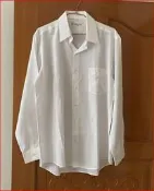 (J30)男裝 范倫鐵諾 Valentino Rudy 清新白柔軟舒適帥氣造型長袖襯衫~(15 1/2)~299元