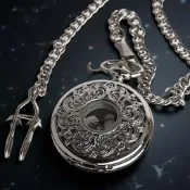 【公司貨 免運】文創北極恆星圖復古星空懷表 日月星辰更替 雕花紋理日歷石英掛表