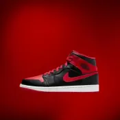 NIKE Air Jordan 1 Mid Alternate Bred男運動鞋 復古籃球鞋 DQ8426-060