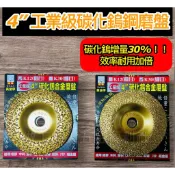 日本福神 4“ 碳化鎢磨盤 鎢鋼磨盤 增量30%碳化鎢鋼 工業級鑲嵌技術  磨盤 100mm*16mm