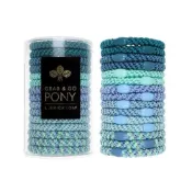 (店+)【L. ERICKSON】美國 L. Erickson 彈力髮圈-Aquamarine 粗款髮圈 分裝5入/桶裝15入