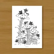 ( 3款供選擇 ) 插畫明信片 \ 滿100元才出貨喔