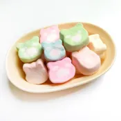 (店+)蜜意坊 五彩熊棉花糖 1000g 原封裝 雪Q餅 冰淇淋裝飾 牛軋糖【嘻饈仔現貨】