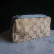 【老時光 OLD-TIME】早期二手老包義大利製GUCCI隨身化妝包