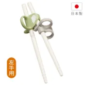 康貝 Combi 三階段彈力學習筷 刺蝟綠(左手用)贈學習筷環保收納袋【衛立兒生活館】