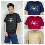 (店+)【LACOSTE】鱷魚 橫線圓圈字母 短袖上衣 短袖 短T