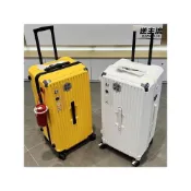 (店+)免運 大容量旅行箱防爆拉鏈旅行箱40吋大尺碼行李箱 時尚胖胖箱TSA密碼箱 拉鏈款萬向輪行旅箱