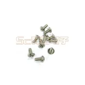 (店+)SCR-1 圓角十字螺絲 M3螺絲 圓頭螺絲 小螺絲 電子螺絲 螺帽6.7mm 長9.5mm (1組10入)