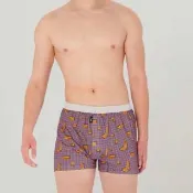 【sloggi】MEN MODERNE系列寬鬆平口褲(光影紫組合)